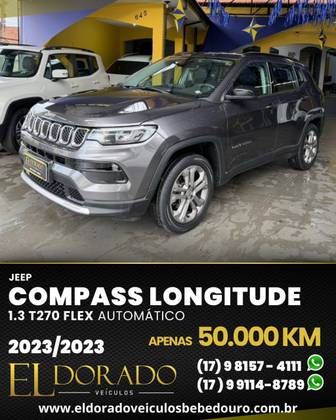 JEEP COMPASS 1.3 T270 TURBO FLEX LONGITUDE AT6